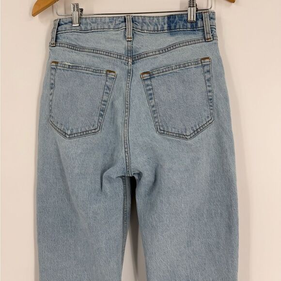 Abercrombie & Fitch The 90's Relaxed High Rise Jean Medium Knee Destroy | 29/8L - Picture 6 of 8